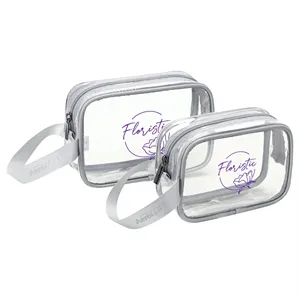 AeroLOFT® Clear View 2 pc Travel Toiletry Bags | https://www.bestnamebadges.com