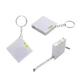 3Ft Square Tape Measure Keychain With Level | https://www.bestnamebadges.com