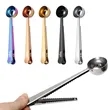 Coffee Spoon with Bag Clip | https://www.bestnamebadges.com