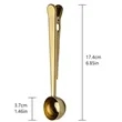 Coffee Spoon with Bag Clip | https://www.bestnamebadges.com