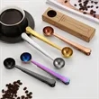 Coffee Spoon with Bag Clip | https://www.bestnamebadges.com