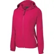 Sport-Tek Women's Colorblock Hooded Raglan Jacket. | https://www.bestnamebadges.com