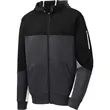 Sport-Tek Tech Fleece Colorblock Full-Zip Hooded Jacket. | https://www.bestnamebadges.com