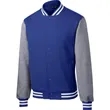Sport-Tek Fleece Letterman Jacket. | https://www.bestnamebadges.com