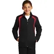 Sport-Tek Youth Colorblock Raglan Jacket. | https://www.bestnamebadges.com