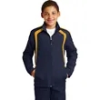 Sport-Tek Youth Colorblock Raglan Jacket. | https://www.bestnamebadges.com