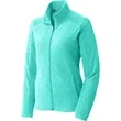 Port Authority Women's Heather Microfleece Full-Zip Jacket. | https://www.bestnamebadges.com