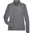 UltraClub Ladies' Cool & Dry Heathered Performance Quarte... | https://www.bestnamebadges.com