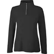 CORE365 Ladies' Fusion ChromaSoft™ Pique Quarter-Zip | https://www.bestnamebadges.com