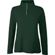 CORE365 Ladies' Fusion ChromaSoft™ Pique Quarter-Zip | https://www.bestnamebadges.com
