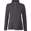 CORE365 Ladies' Fusion ChromaSoft™ Pique Quarter-Zip | https://www.bestnamebadges.com
