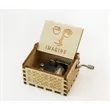 Retro Hand Crank Crafts Wooden Music Box | https://www.bestnamebadges.com