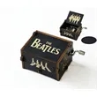 Retro Hand Crank Crafts Wooden Music Box | https://www.bestnamebadges.com