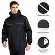 Men's Lightweight Water-Resistant Hooded Rain Jacket | https://www.bestnamebadges.com