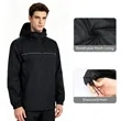 Men's Lightweight Water-Resistant Hooded Rain Jacket | https://www.bestnamebadges.com