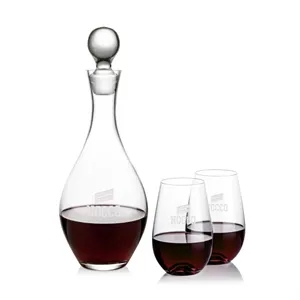 Briarwood Decanter & Boston Stemless Wine Set