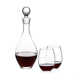 Briarwood Decanter & RIEDEL Stemless Wine Set