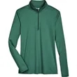 Team 365 Ladies' Zone Sonic Heather Performance Quarter-Zip | https://www.bestnamebadges.com