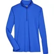 Team 365 Ladies' Zone Sonic Heather Performance Quarter-Zip | https://www.bestnamebadges.com