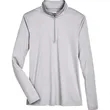 Team 365 Ladies' Zone Sonic Heather Performance Quarter-Zip | https://www.bestnamebadges.com