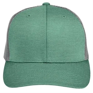 Team 365 By Yupoong® Adult Zone Sonic Heather Trucker Cap
