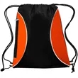 Zipper Side Drawstring Backpacks | https://www.bestnamebadges.com