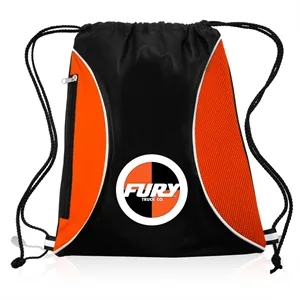 Zipper Side Drawstring Backpacks