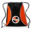 Zipper Side Drawstring Backpacks | https://www.bestnamebadges.com