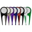 Clear Pillow Pack Golf Gift Set - Divot Tool & Bag Tag | https://www.bestnamebadges.com