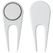 Clear Pillow Pack Golf Gift Set - Divot Tool & Bag Tag | https://www.bestnamebadges.com