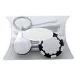 Clear Pillow Pack Golf Gift Set - Key Ring, Poker Chip & Tee | https://www.bestnamebadges.com