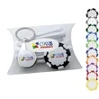 Clear Pillow Pack Golf Gift Set - Key Ring, Poker Chip & Tee | https://www.bestnamebadges.com