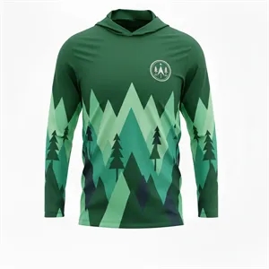 Long Sleeve Hooded T-Shirt Unisex Sublimated 150G Interlock