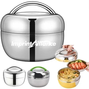 Creative Apple-Shaped Stainless Steel Insulated Lunch Box