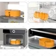 Portable 2-Compartment Silicone Container with Tethered Lid | https://www.bestnamebadges.com