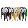 Clear Pillow Pack Golf Gift Set - Divot Tool & Bag Tag | https://www.bestnamebadges.com