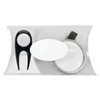 Clear Pillow Pack Golf Gift Set - Divot Tool & Bag Tag | https://www.bestnamebadges.com