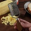 Wood Handle Stainless Steel Handheld Cheese Grater & Zester | https://www.bestnamebadges.com