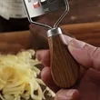 Wood Handle Stainless Steel Handheld Cheese Grater & Zester | https://www.bestnamebadges.com