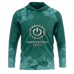180G Long Sleeve Hooded T-Shirt Sublimation