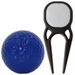 Pouch Pack Golf Essentials Gift Set - Ball, Divot Tool & Tee | https://www.bestnamebadges.com