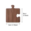 Premium Wood Puzzle Piece Coaster & Interlocking Trivet | https://www.bestnamebadges.com
