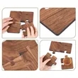 Premium Wood Puzzle Piece Coaster & Interlocking Trivet | https://www.bestnamebadges.com