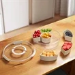 Rotating Serving Tray & Airtight Storage Container w/ Handle | https://www.bestnamebadges.com