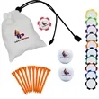 Domed Poker Chip Pouch Pack Golf Essentials Gift Set | https://www.bestnamebadges.com