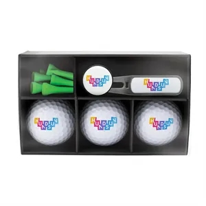 Bent Tab Combo Box - Divot Tool, Marker, 3 Balls & Tees