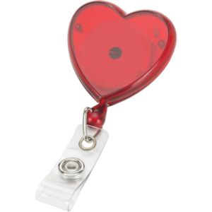 Heart Retractable Badge Reel