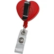 Heart Retractable Badge Holder | https://www.bestnamebadges.com