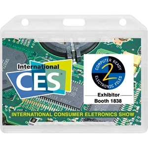 Hard Plastic Dual Side ID Holder