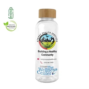 16 oz Recycled RPET Bottle With Bamboo Cap